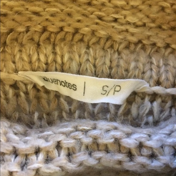 Bluenotes Women Cable Knit Sweater Chunky Beige Loose Fit Cowl Neck Small - Picture 8 of 11